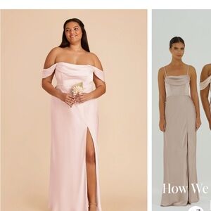 Birdy Grey Blush Off-Shoulder Gown